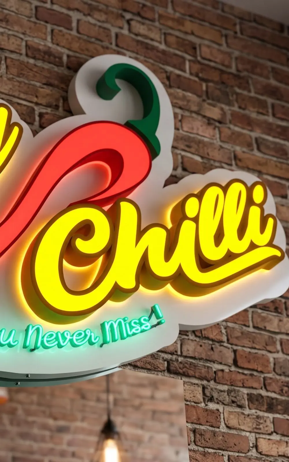 Custom dimensional sign composition