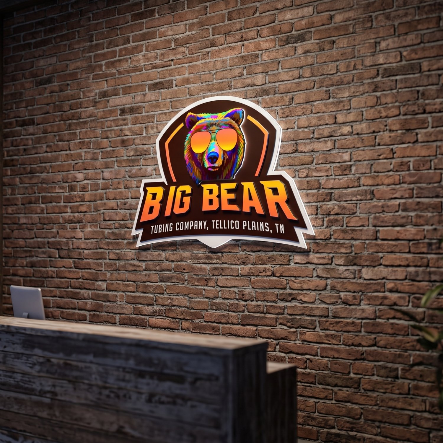 3D Non-illuminated sign